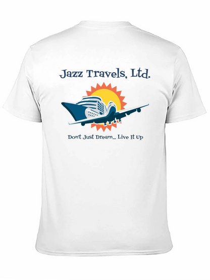 Jazz Travels Tee: Cruise & Fly Adventure