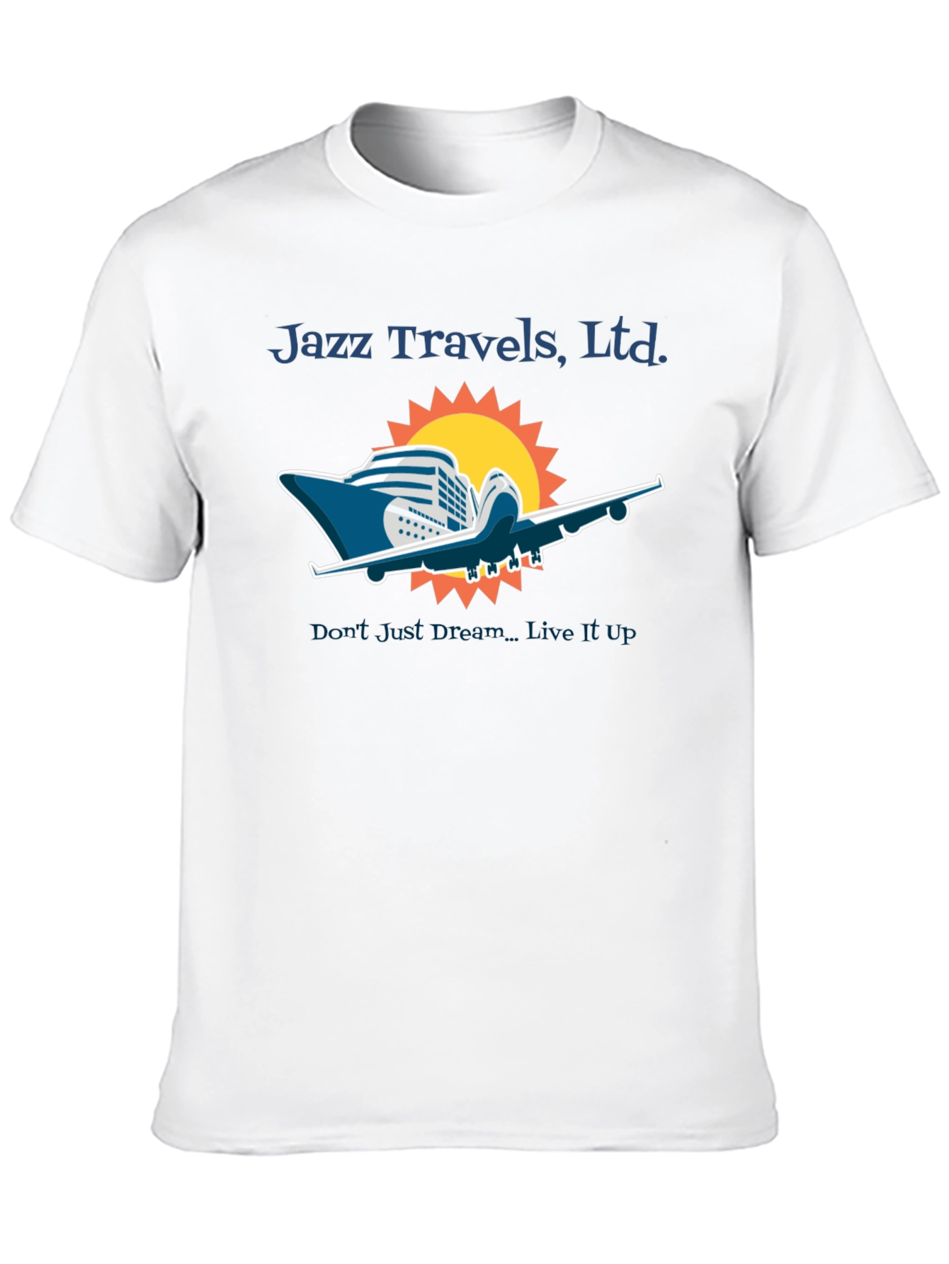 Jazz Travels Tee: Cruise & Fly Adventure