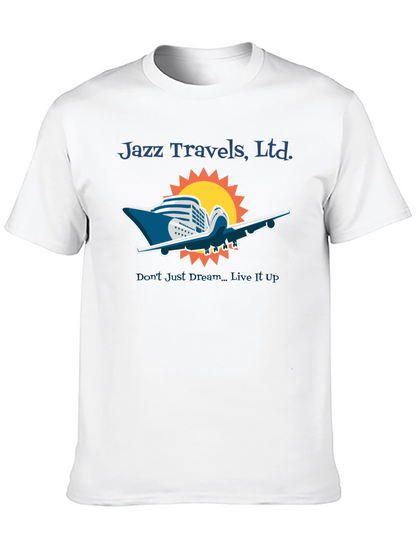 Jazz Travels Tee: Cruise & Fly Adventure