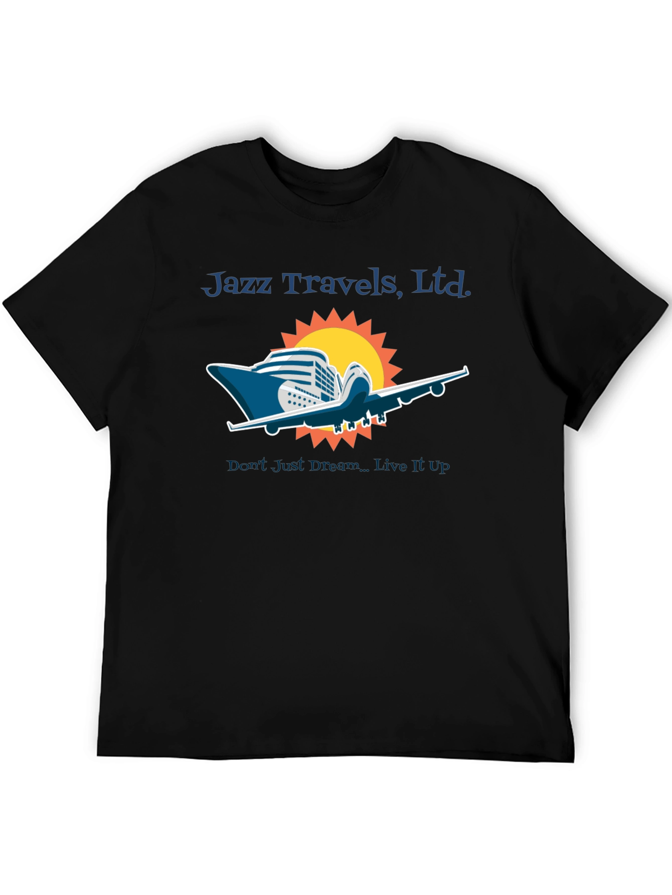 Jazz Travels Tee: Cruise & Fly Adventure