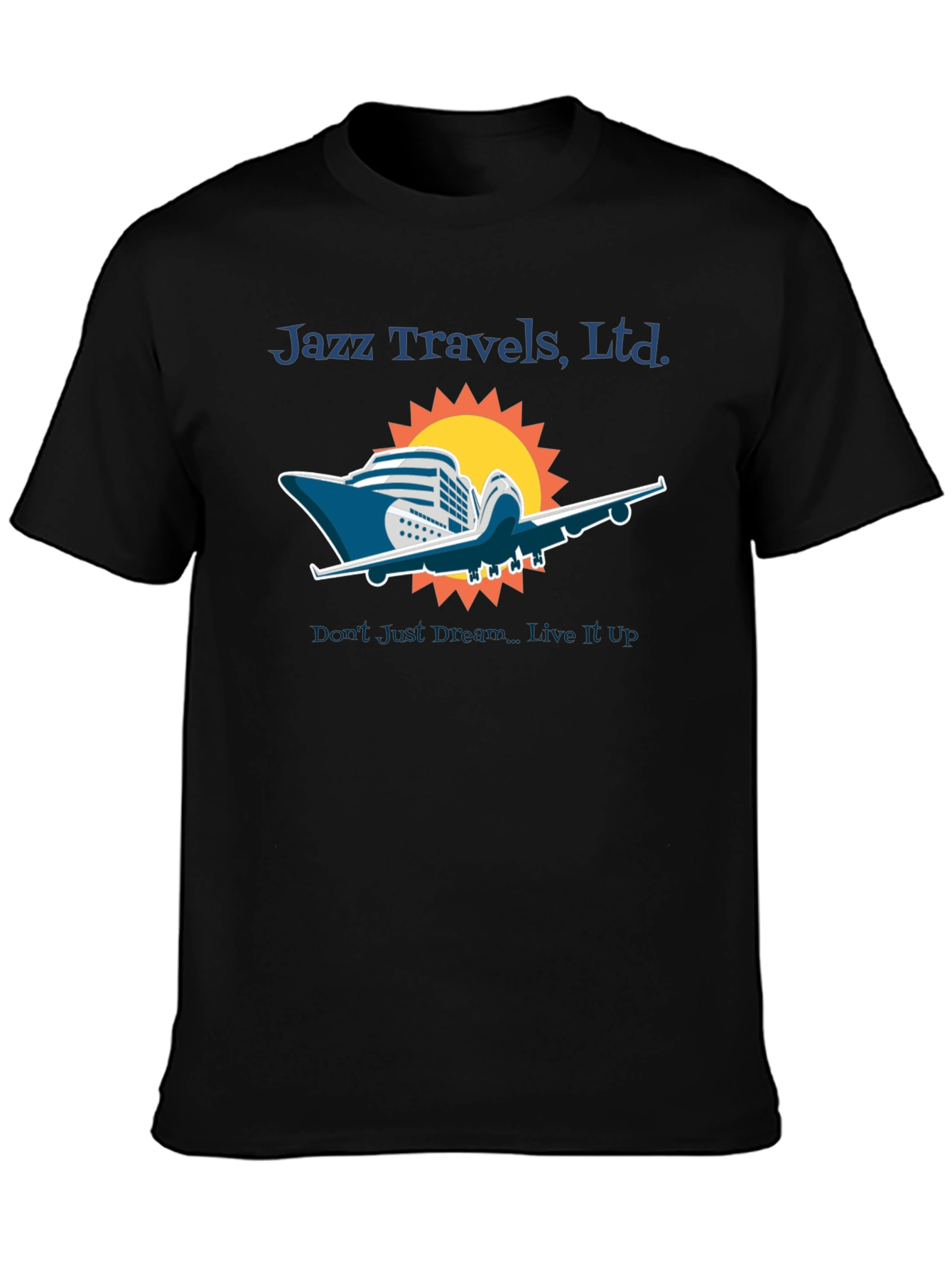 Jazz Travels Tee: Cruise & Fly Adventure