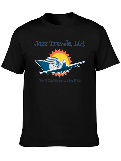 Jazz Travels Tee: Cruise & Fly Adventure