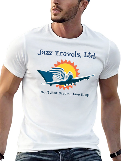 Jazz Travels Tee: Cruise & Fly Adventure