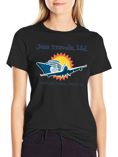 Jazz Travels Tee: Cruise & Fly Adventure