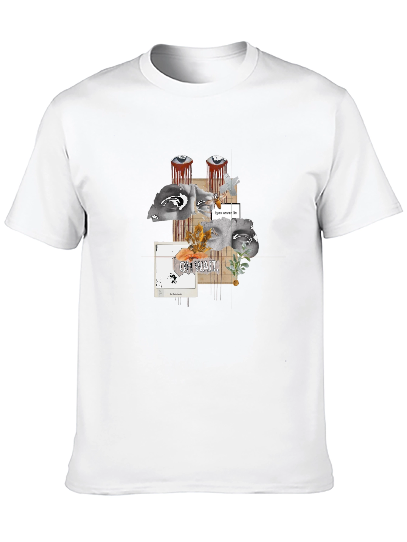 Artistic Graphic Print Black T-Shirt