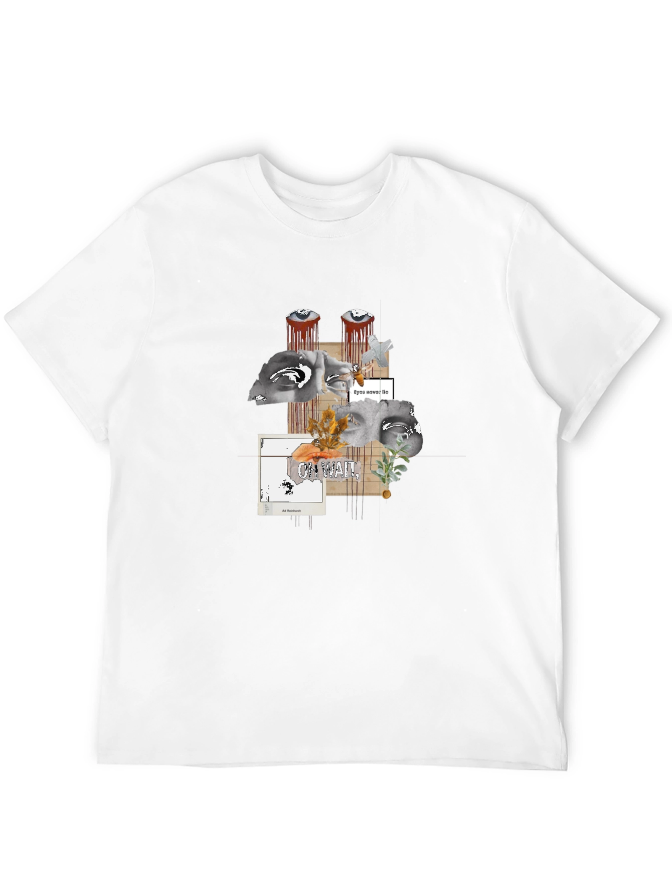 Artistic Graphic Print Black T-Shirt