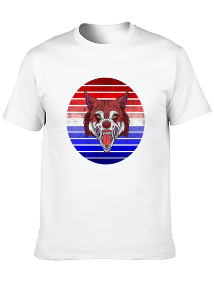 Wolf Graphic Tee - Retro Style