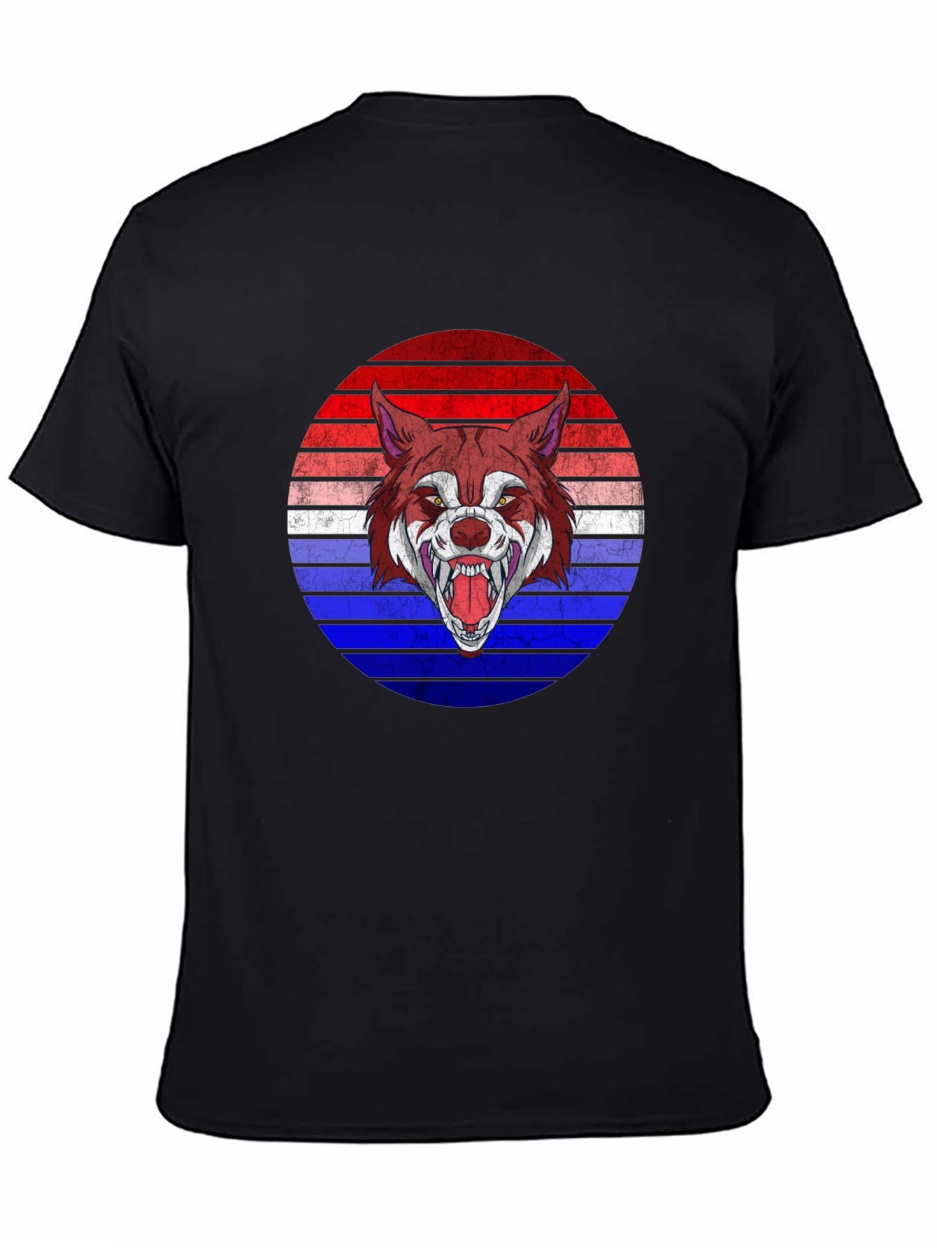Wolf Graphic Tee - Retro Style