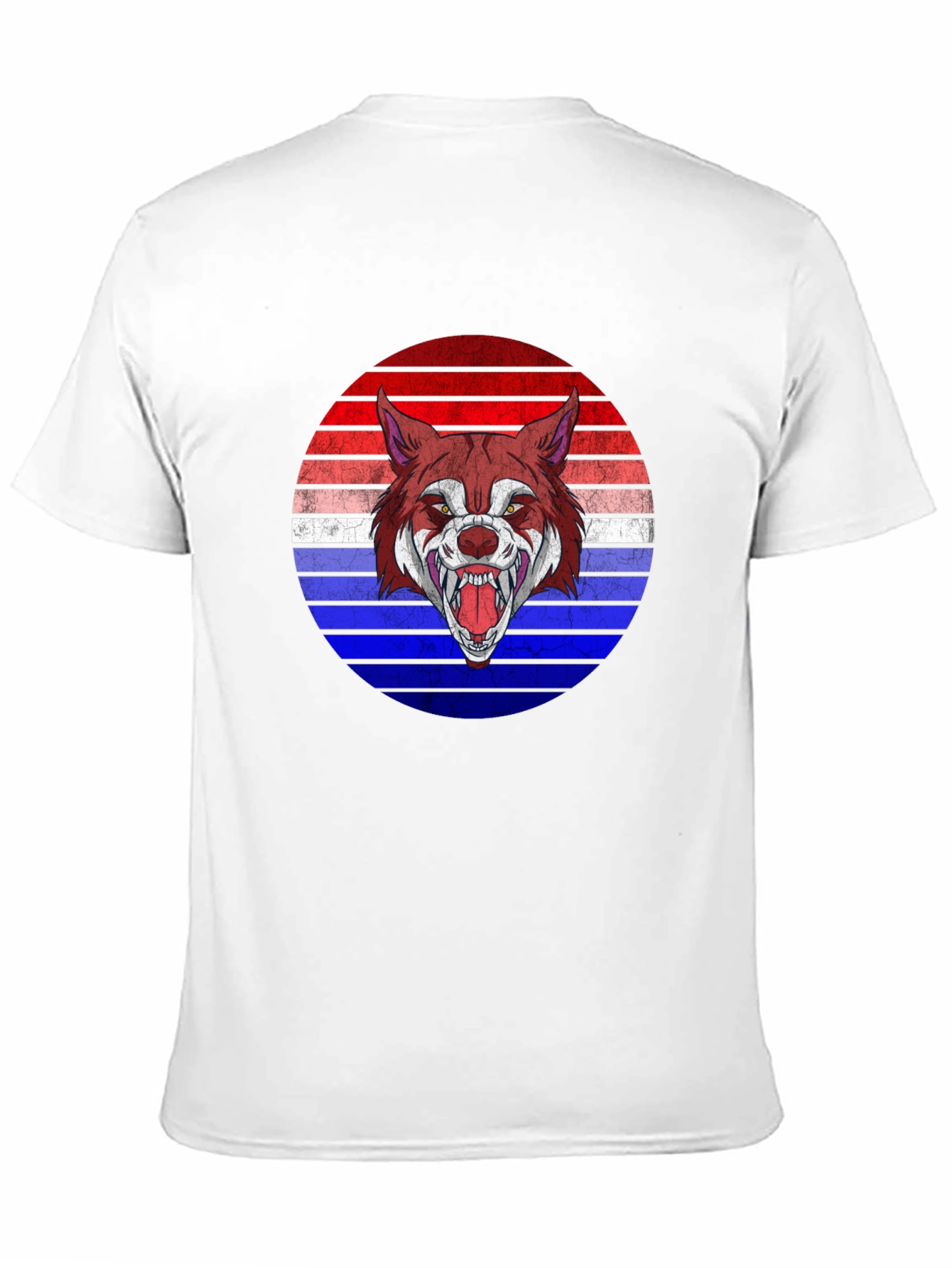 Wolf Graphic Tee - Retro Style