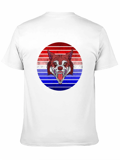 Wolf Graphic Tee - Retro Style