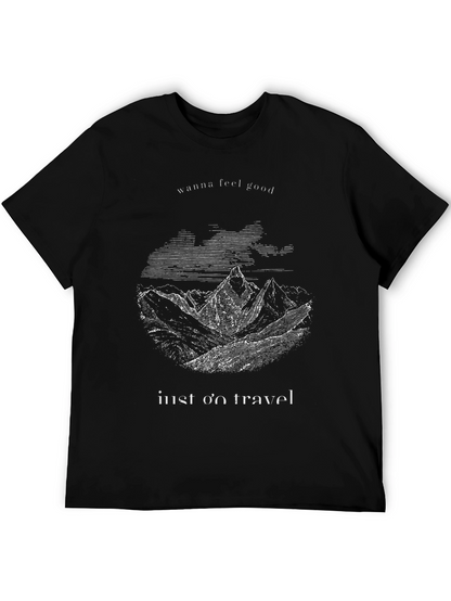 Mountain Graphic T-Shirt - Wanna Feel Good & Travel