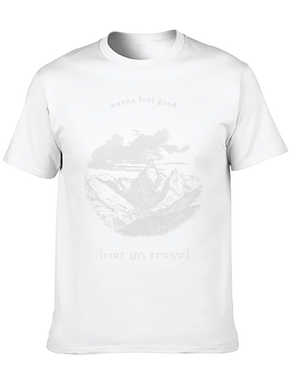 Mountain Graphic T-Shirt - Wanna Feel Good & Travel