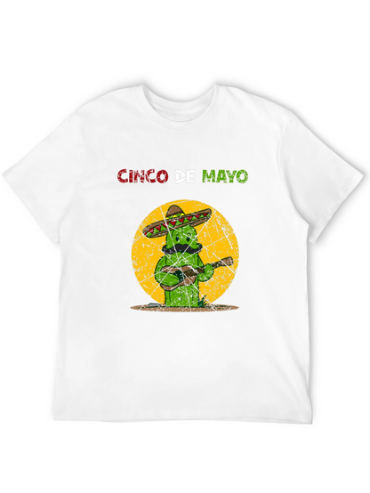 Cinco De Mayo Cactus T-Shirt - Guitar Mariachi Tee