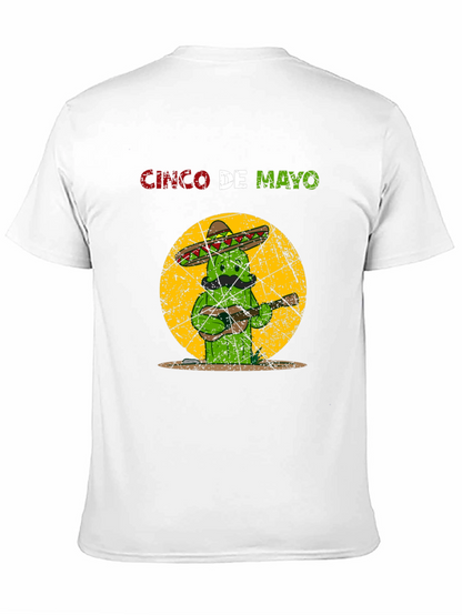 Cinco De Mayo Cactus T-Shirt - Guitar Mariachi Tee
