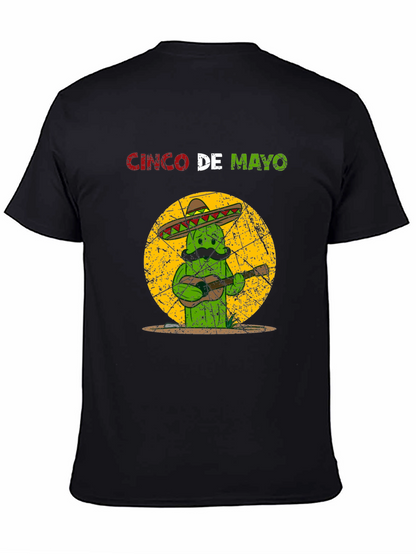 Cinco De Mayo Cactus T-Shirt - Guitar Mariachi Tee
