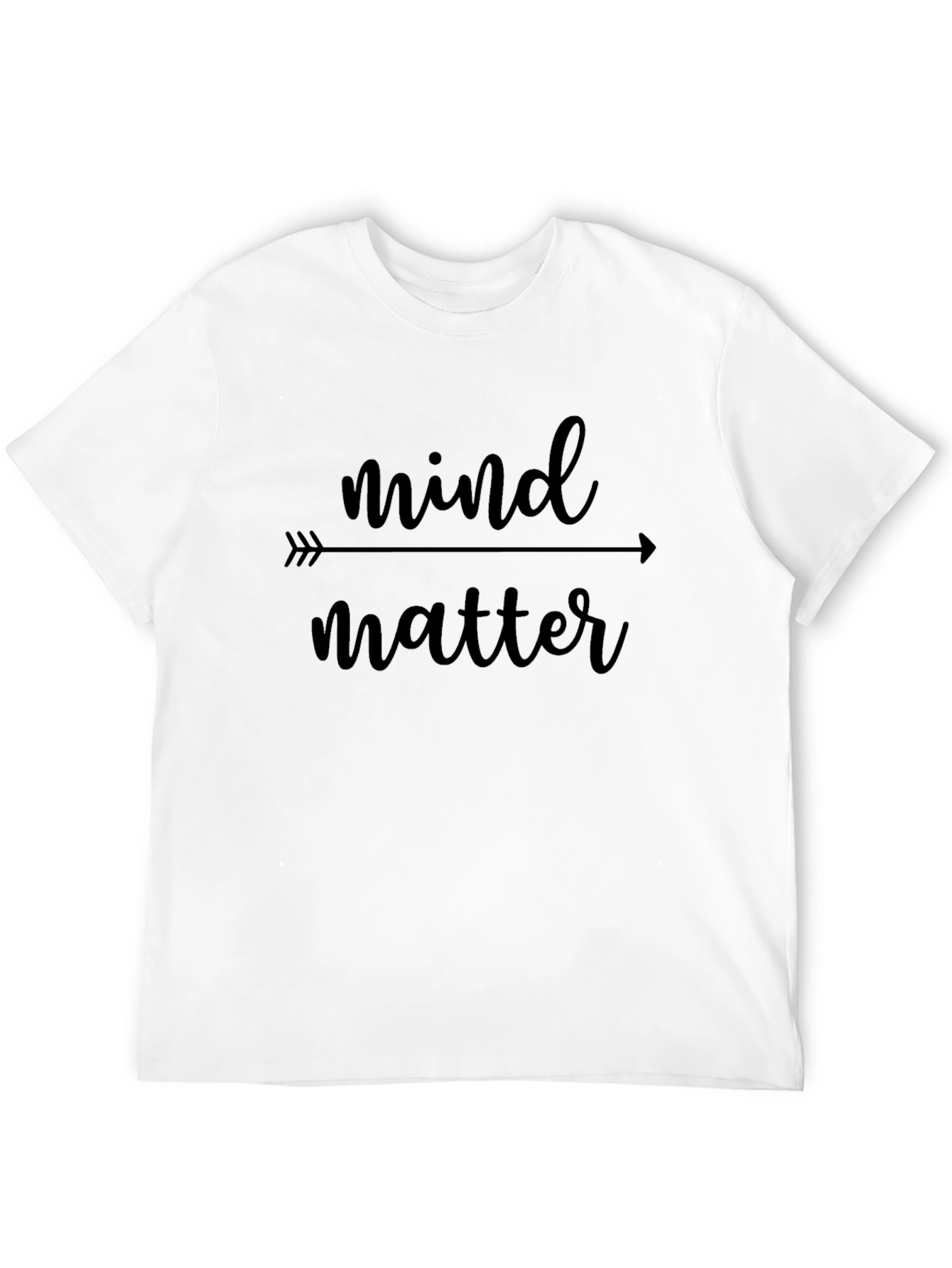 Mind Over Matter Black Graphic T-Shirt