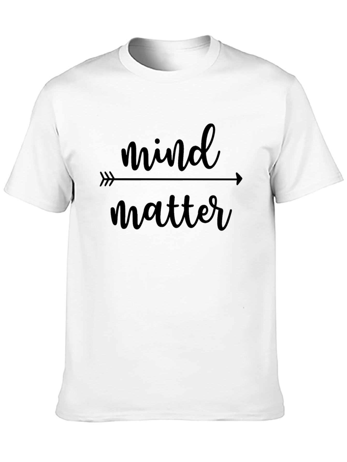 Mind Over Matter Black Graphic T-Shirt