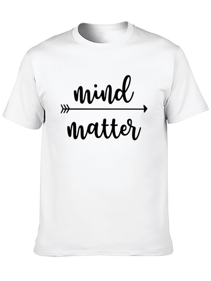 Mind Over Matter Black Graphic T-Shirt