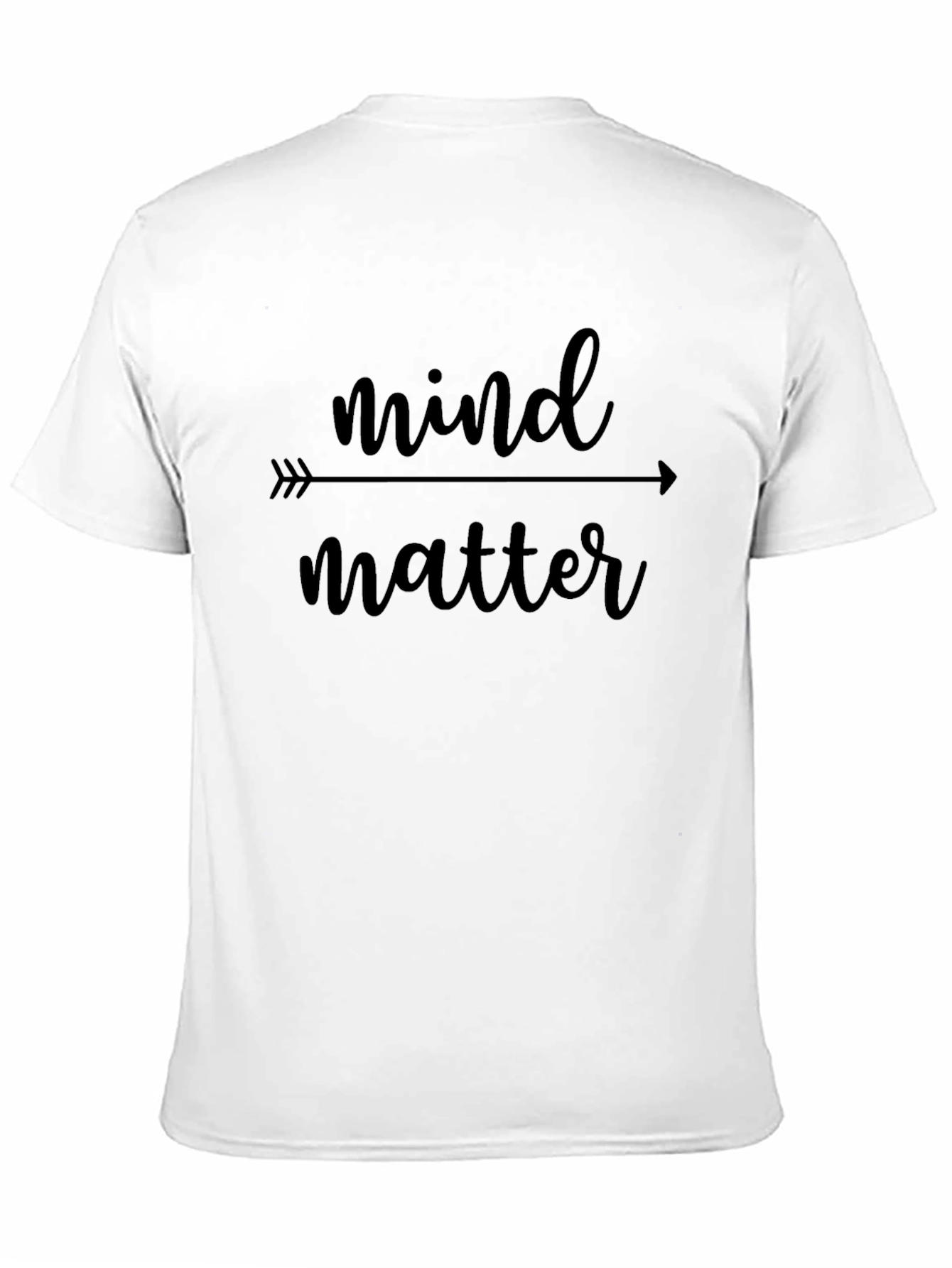 Mind Over Matter Black Graphic T-Shirt