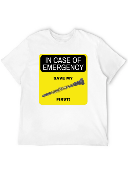 Emergency Clarinet T-Shirt - Save My Clarinet First!