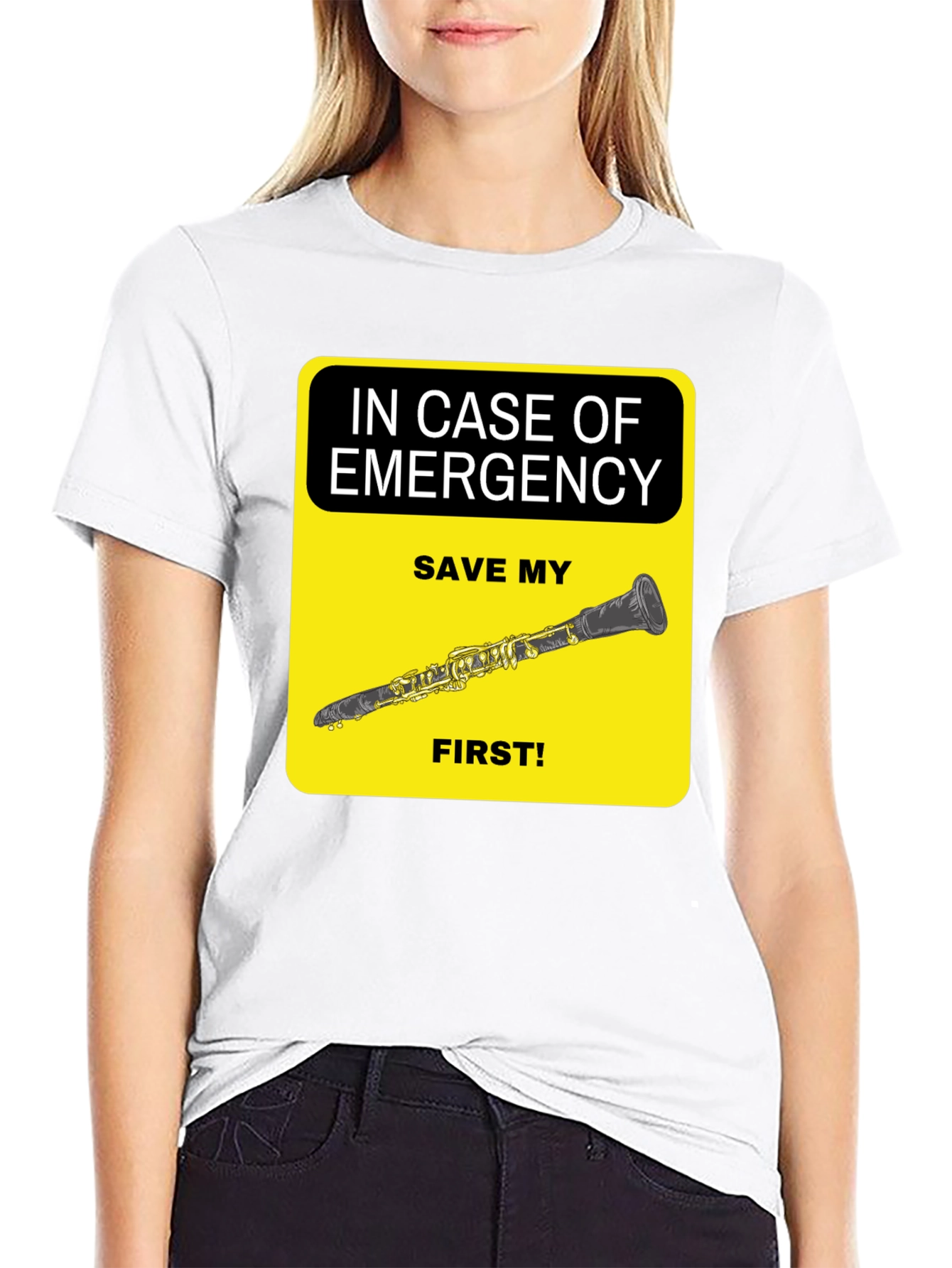 Emergency Clarinet T-Shirt - Save My Clarinet First!