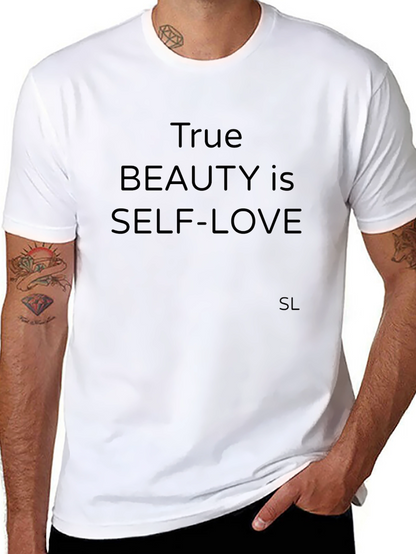 True Beauty is Self-Love Black T-Shirt