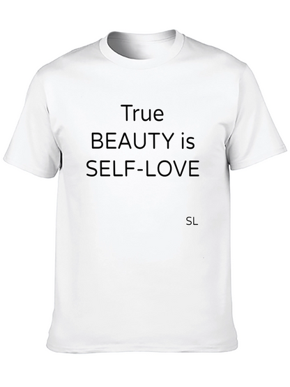True Beauty is Self-Love Black T-Shirt