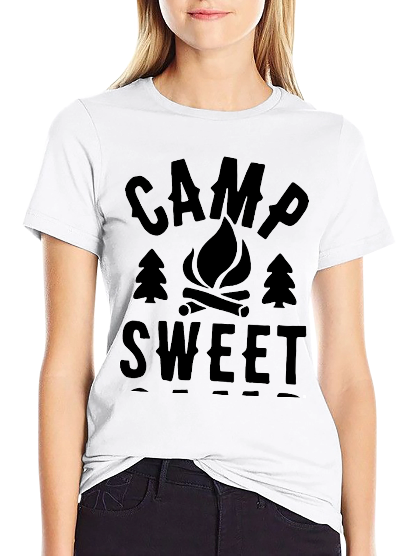Camp Sweet T-Shirt - Black Camping Shirt