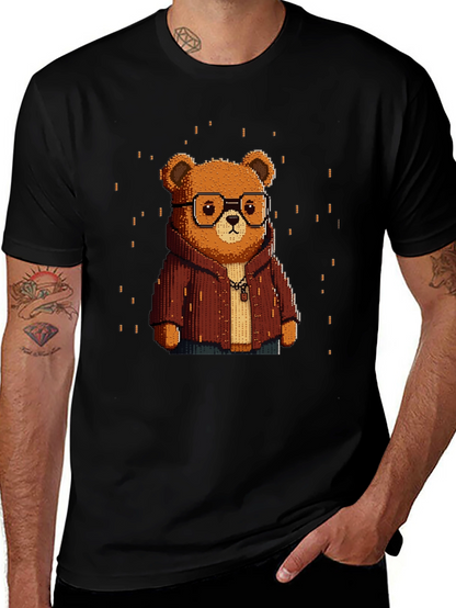 Pixel Art Bear T-Shirt