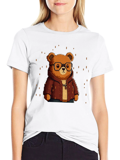 Pixel Art Bear T-Shirt