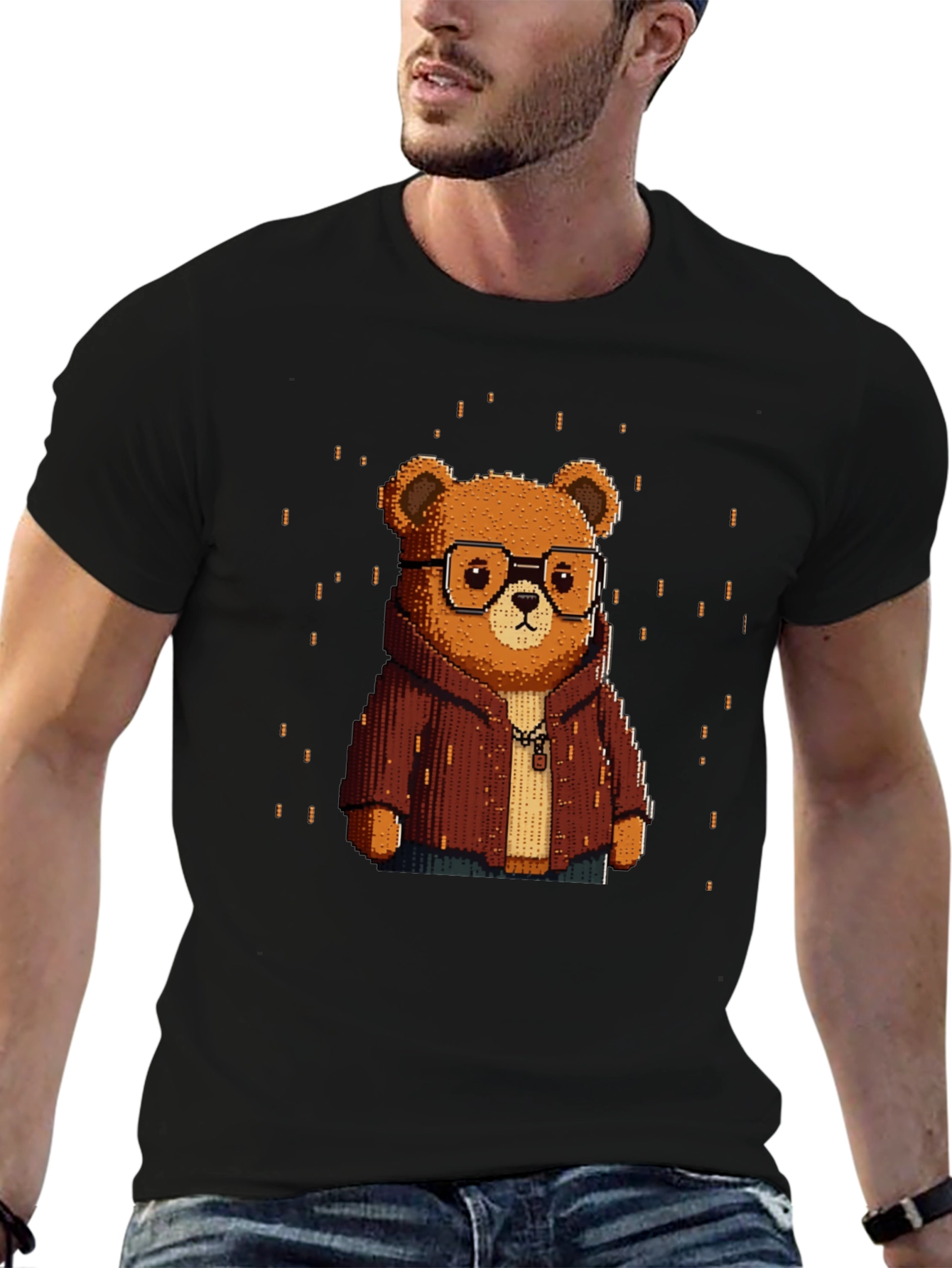 Pixel Art Bear T-Shirt