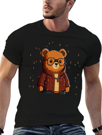 Pixel Art Bear T-Shirt