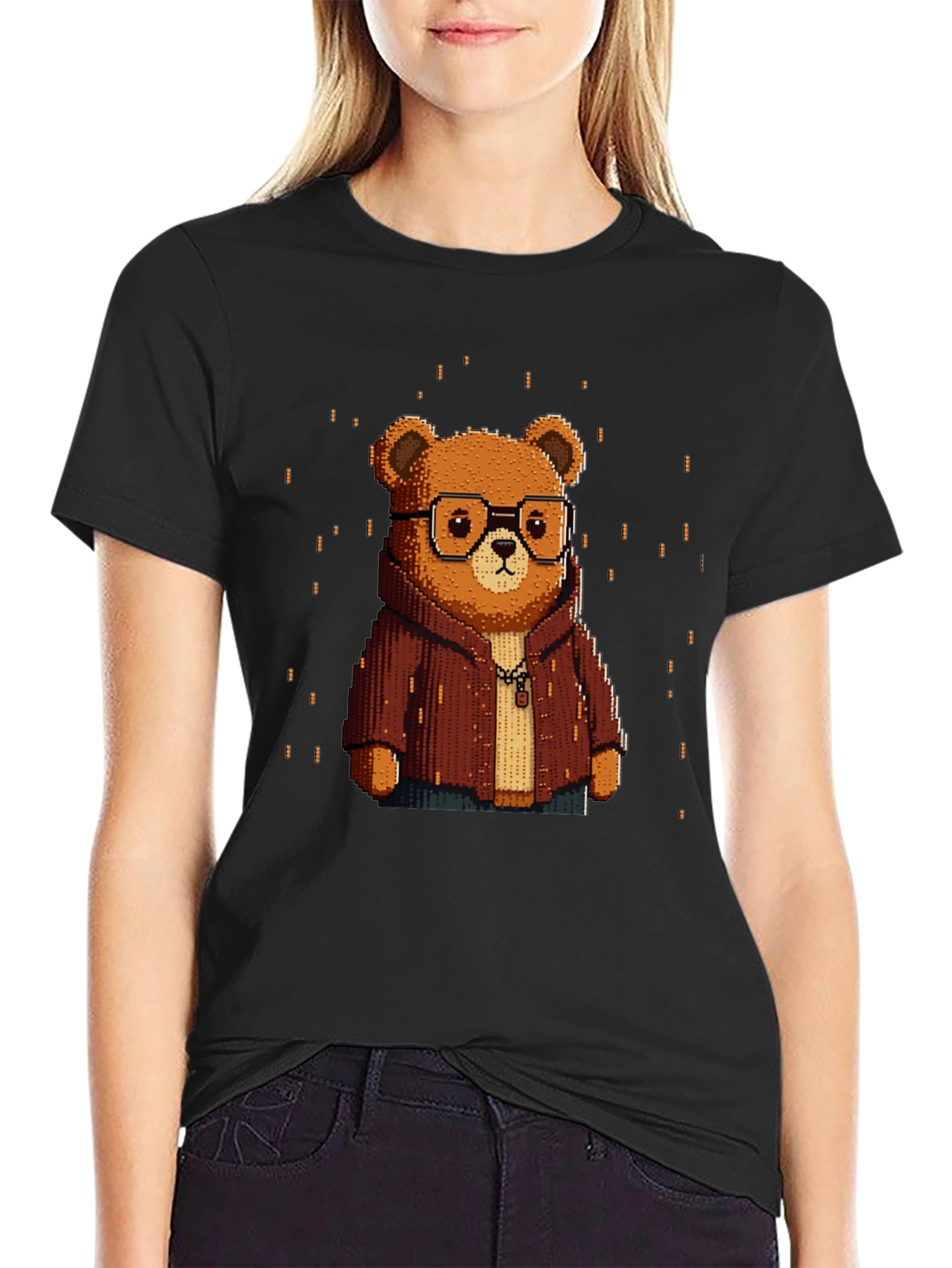 Pixel Art Bear T-Shirt