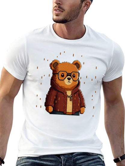 Pixel Art Bear T-Shirt