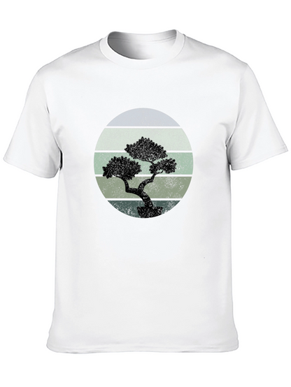 Bonsai Tree Graphic Tee - Retro Style