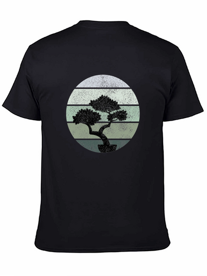 Bonsai Tree Graphic Tee - Retro Style