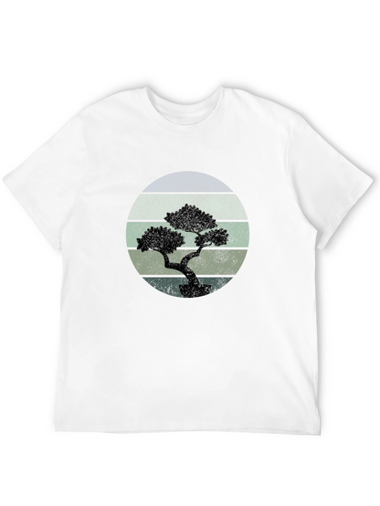 Bonsai Tree Graphic Tee - Retro Style