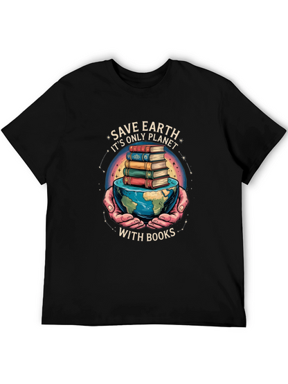 Save Earth with Books T-Shirt