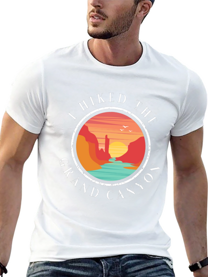 Grand Canyon Hiker T-Shirt - Scenic Design