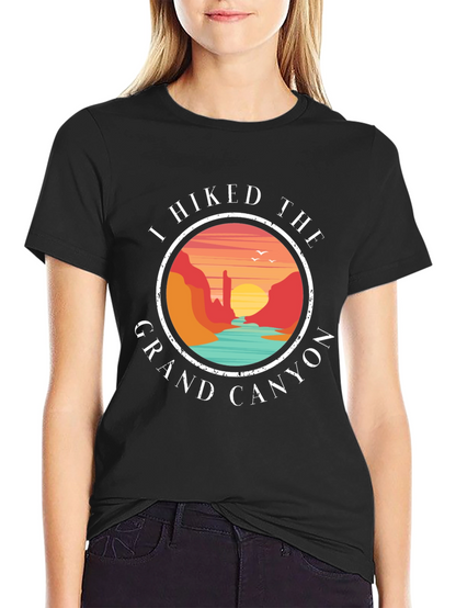 Grand Canyon Hiker T-Shirt - Scenic Design