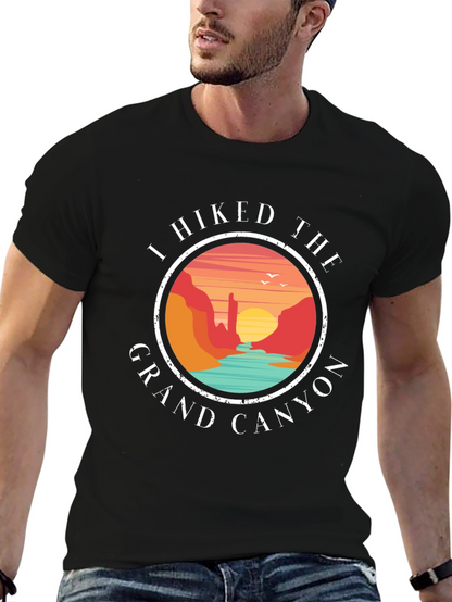 Grand Canyon Hiker T-Shirt - Scenic Design