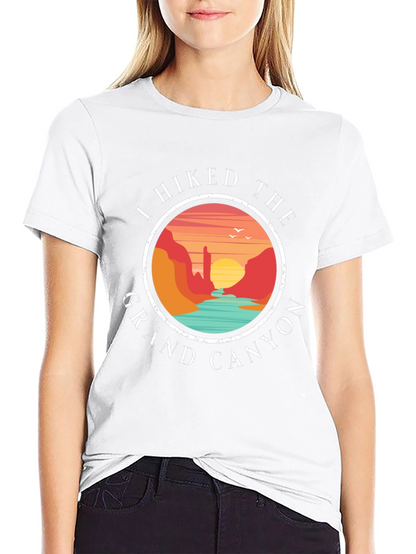 Grand Canyon Hiker T-Shirt - Scenic Design