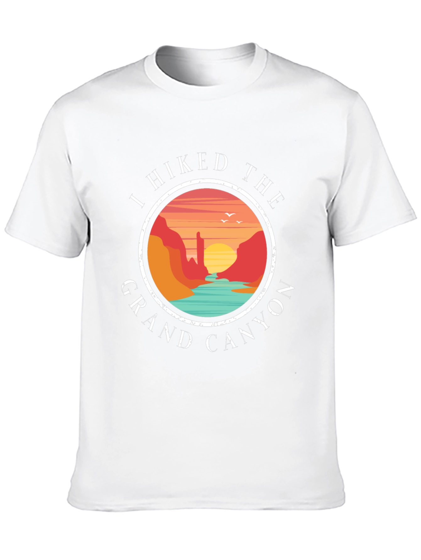 Grand Canyon Hiker T-Shirt - Scenic Design
