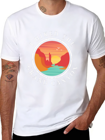 Grand Canyon Hiker T-Shirt - Scenic Design