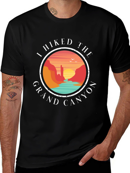 Grand Canyon Hiker T-Shirt - Scenic Design
