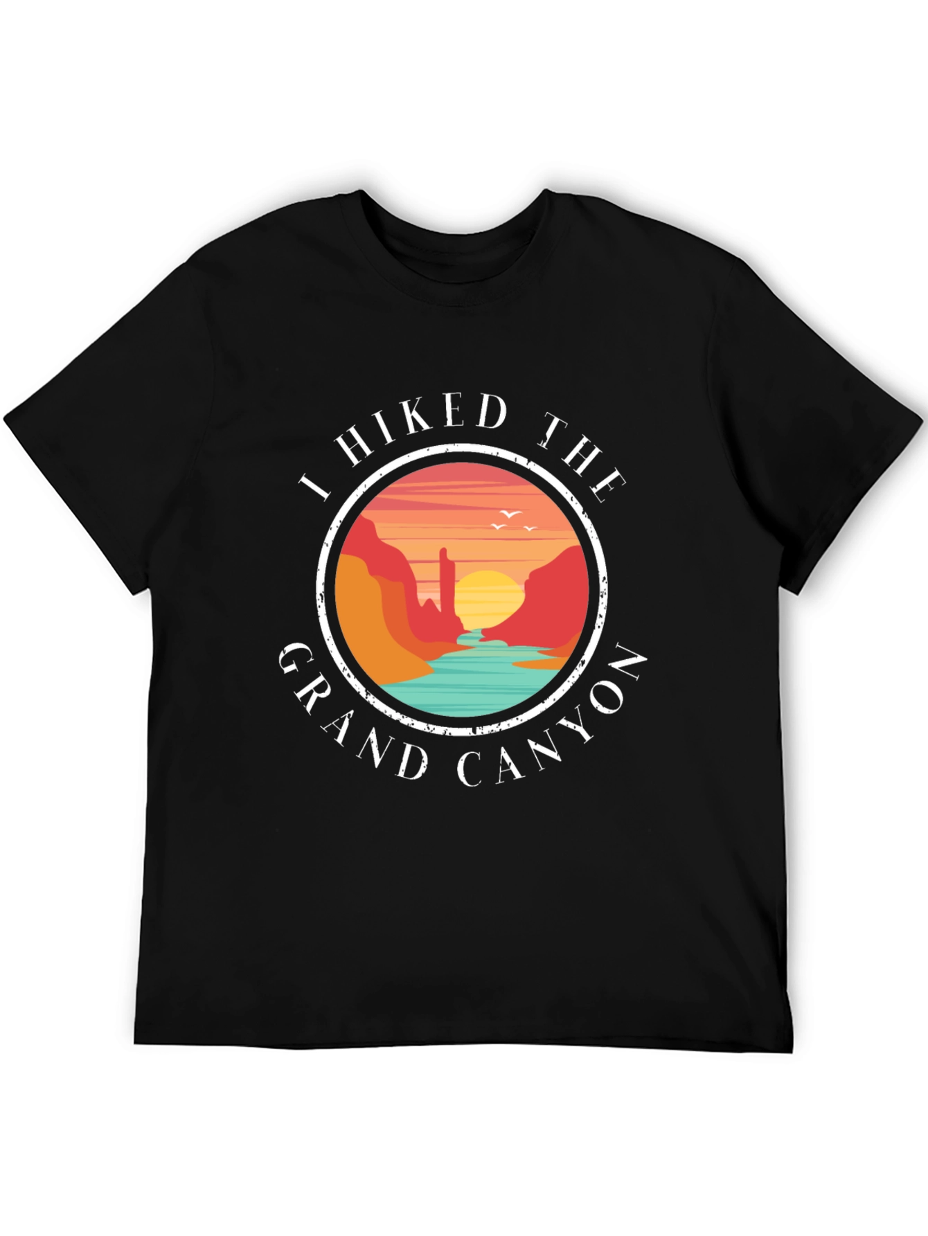 Grand Canyon Hiker T-Shirt - Scenic Design