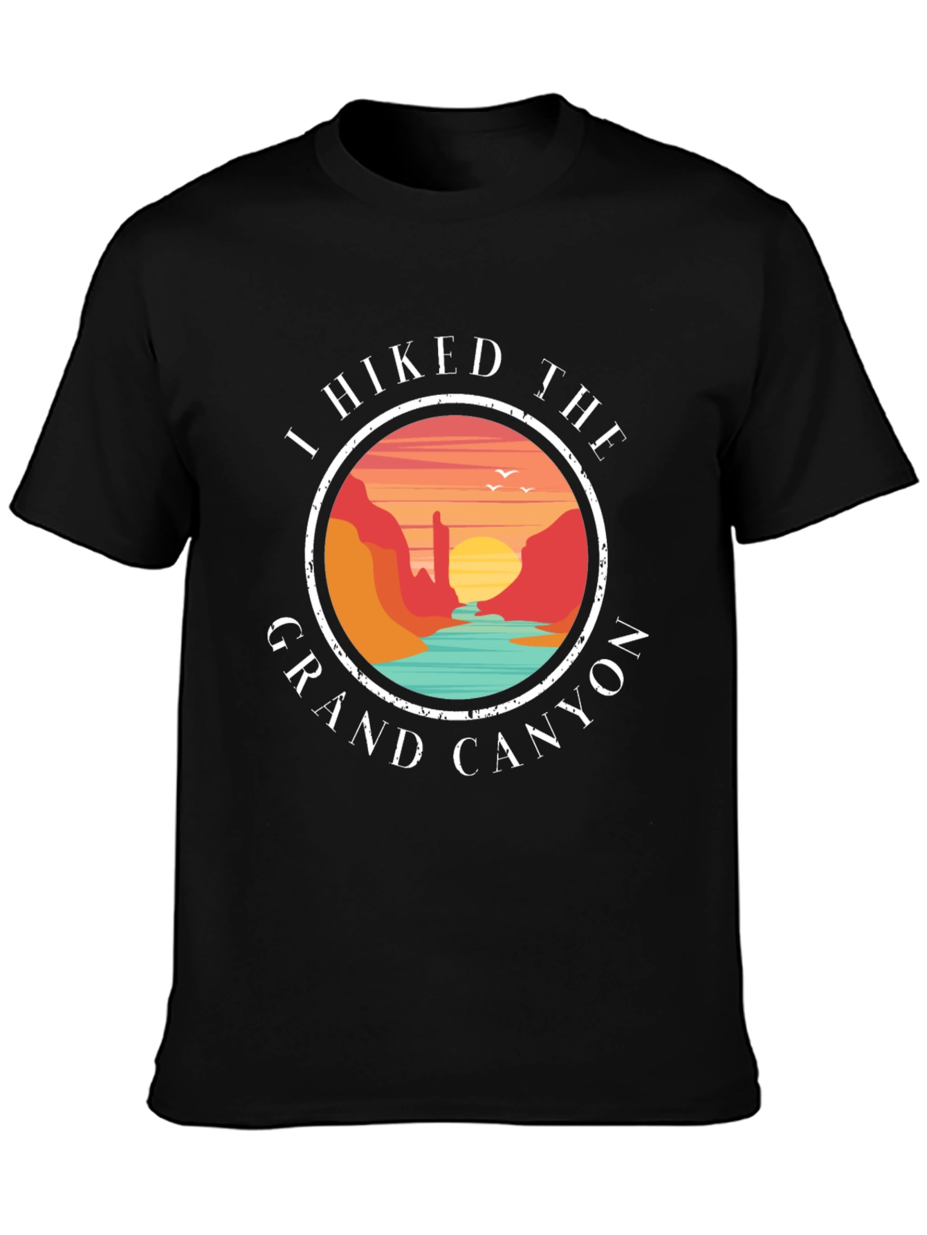 Grand Canyon Hiker T-Shirt - Scenic Design
