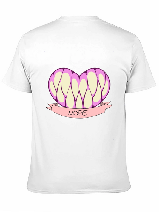 Nope Heart T-Shirt - Funny Graphic Tee