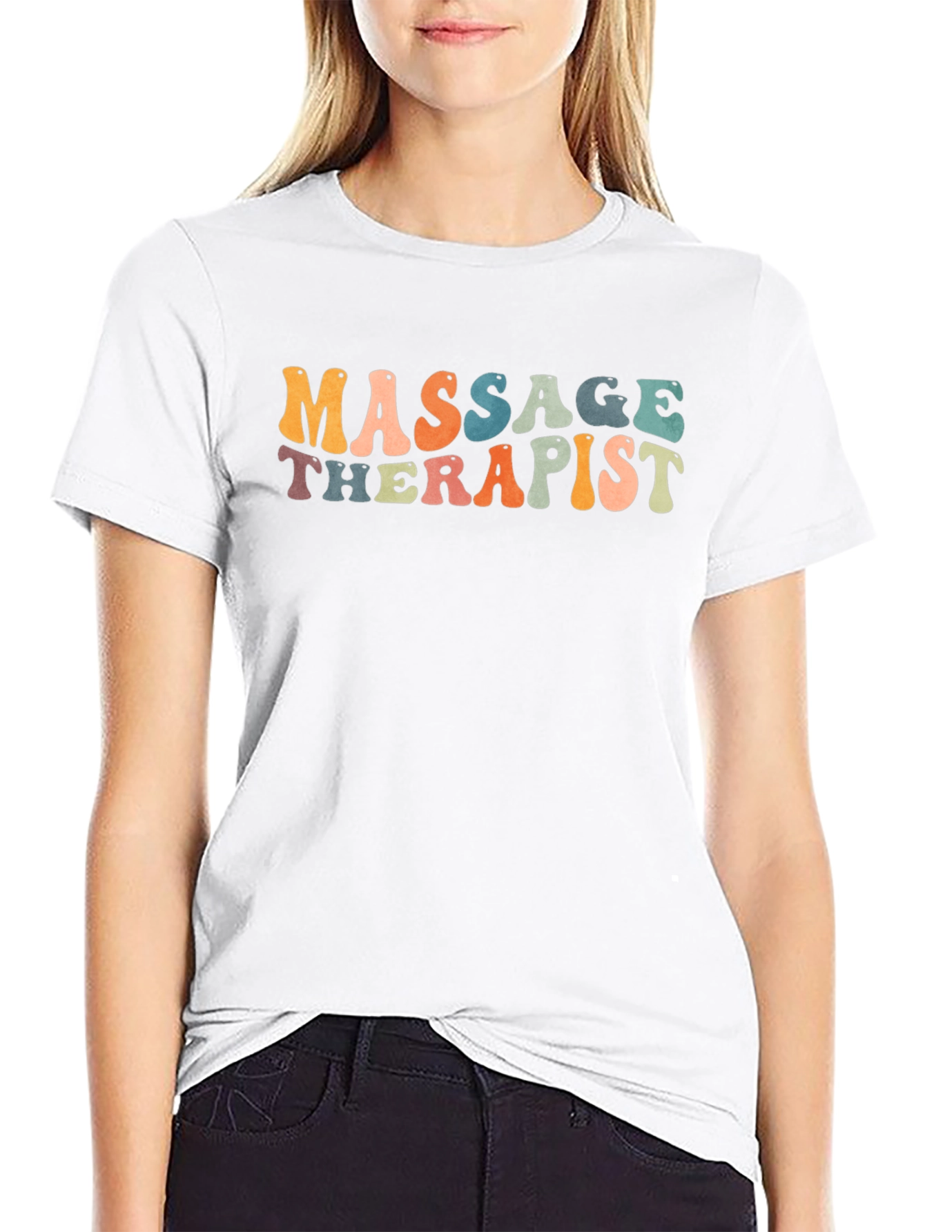 Massage Therapist Graphic T-Shirt - Unisex Black Tee