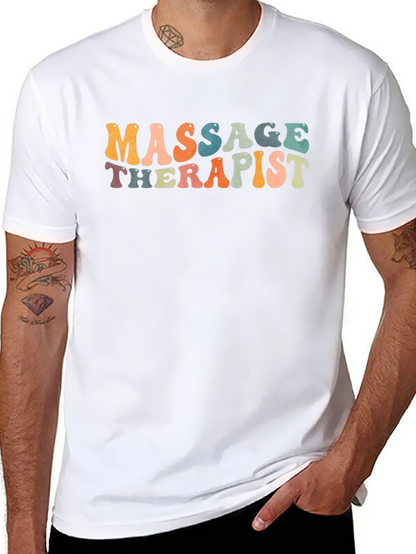 Massage Therapist Graphic T-Shirt - Unisex Black Tee
